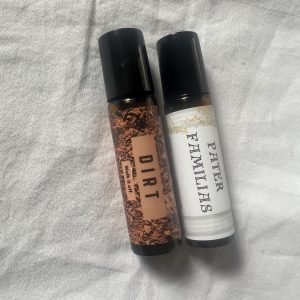 Dirt · Pater Familias — Essential Oil Rollers for Men | Rugged Gifts with Attitude | Funny Stocking Stuffers for Guys & Teen Boys