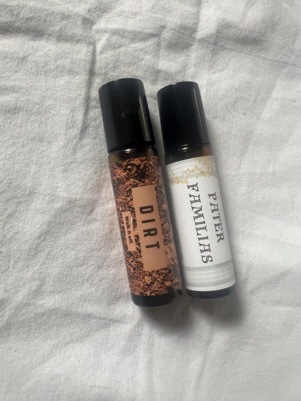 Dirt · Pater Familias — Essential Oil Rollers for Men | Rugged Gifts with Attitude | Funny Stocking Stuffers for Guys & Teen Boys