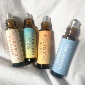 Enchanted Forest · Pumpkin Potion · Wandering Wilds · Botanical Burn — Therapeutic Grade Essential Oil Rollers | Cozy Autumn Aromatherapy | Seasonal Self Care & Gift Set